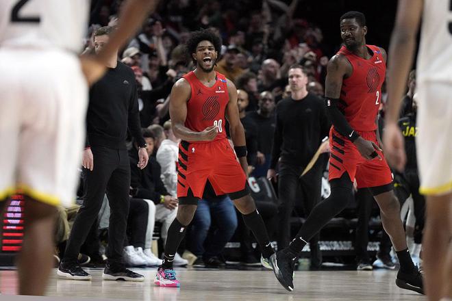 开拓者客场力克爵士,赢得连胜 开拓者客场力克爵士,赢得连胜