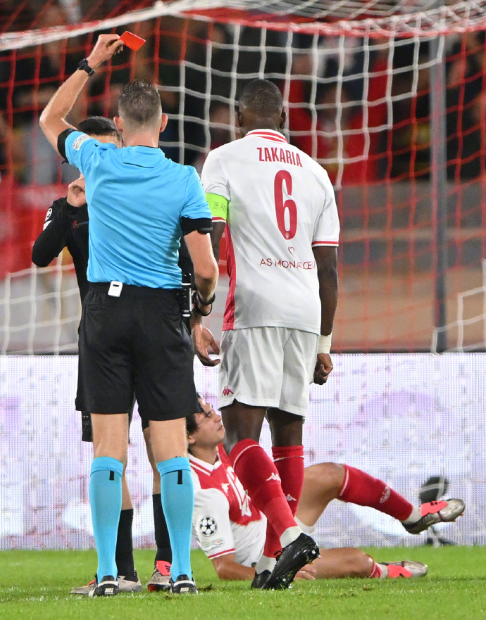 摩纳哥将对阵里尔,尼斯后卫因红牌停赛 摩纳哥将对阵里尔,尼斯后卫因红牌停赛