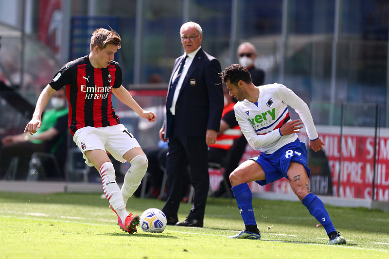 桑普多利亚球员展现出色传球技术，帮助球队取胜