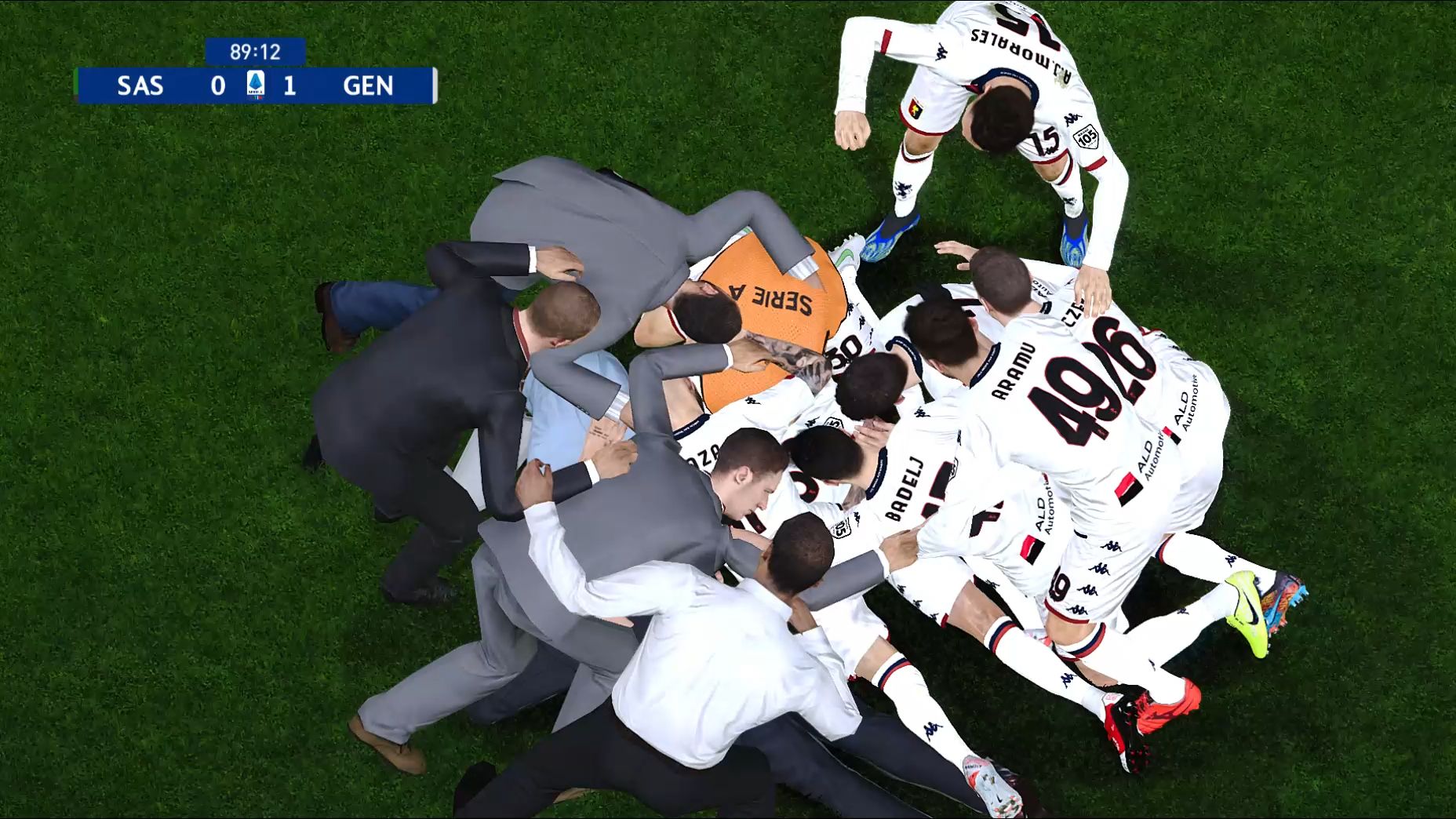 热那亚客场不敌，意甲降级危机