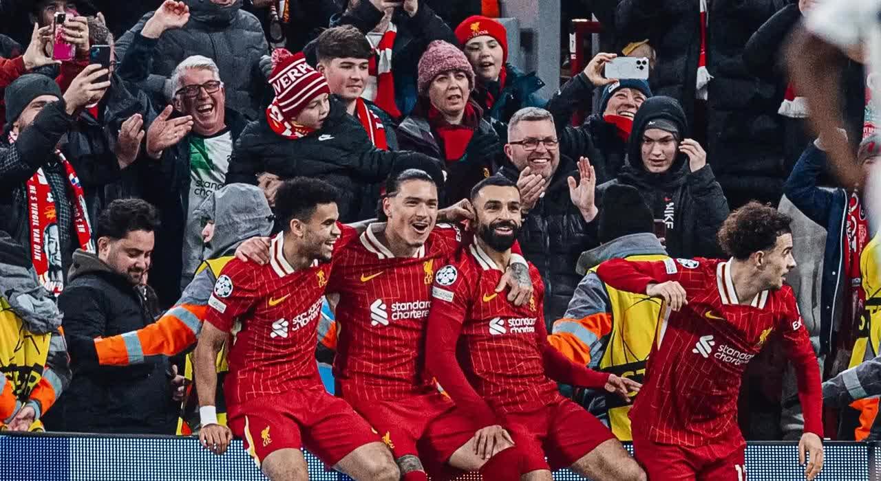 利物浦客场大胜，力压对手占据小组第一