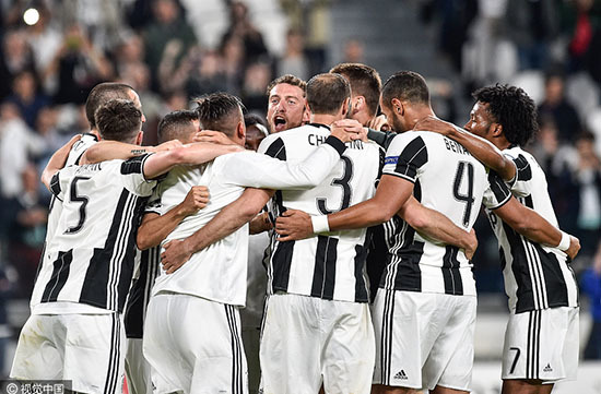 尤文图斯力克摩纳哥，锁定八强席位