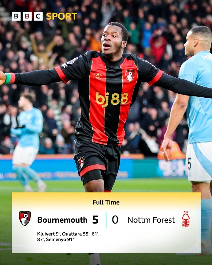 伯恩茅斯遭遇主场冷门，失去升班马之势