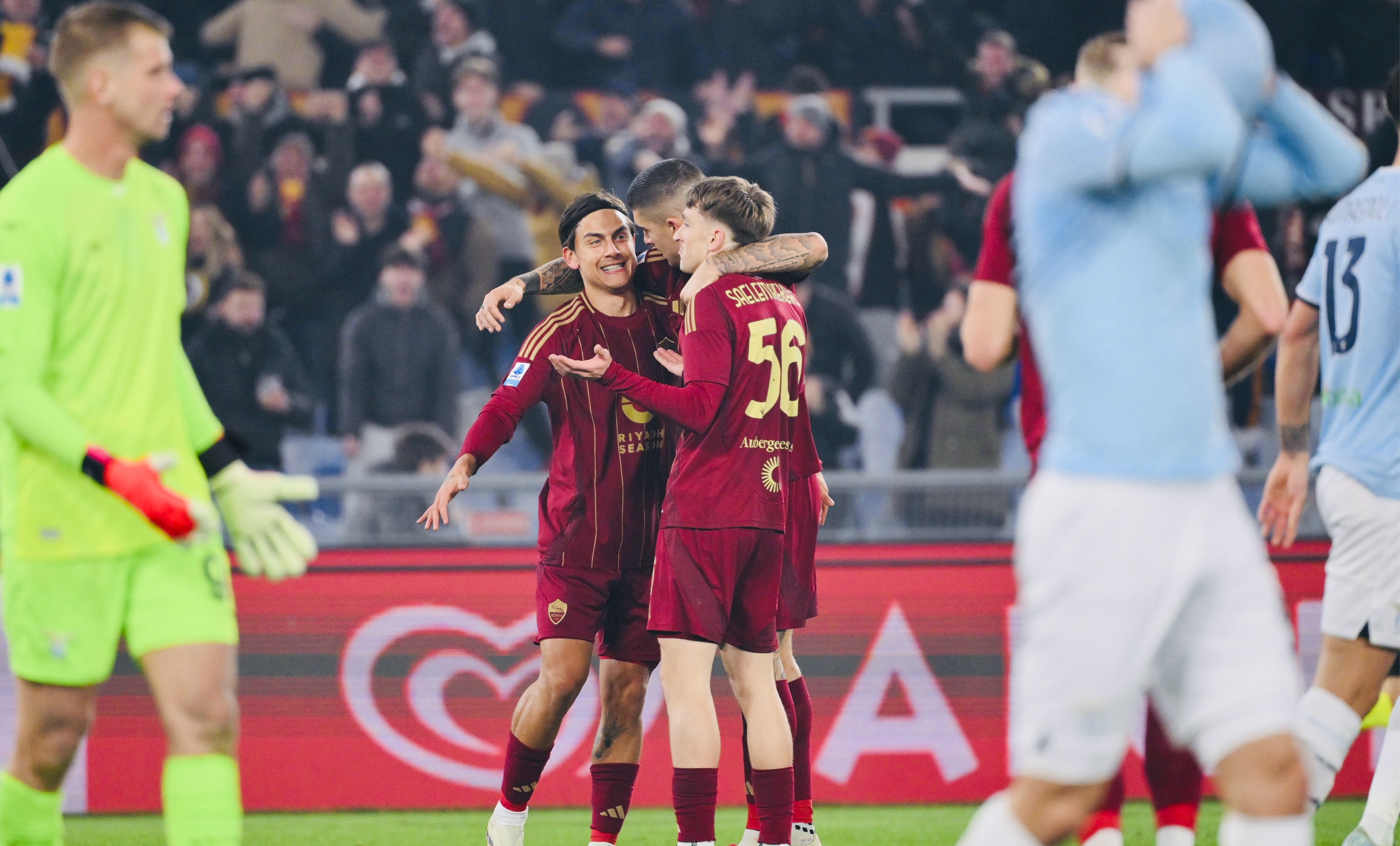 拉齐奥逼平罗马，其中超级罚球点球引争议